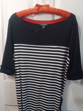 LAUREN RALPH LAUREN STRIPED DRESS